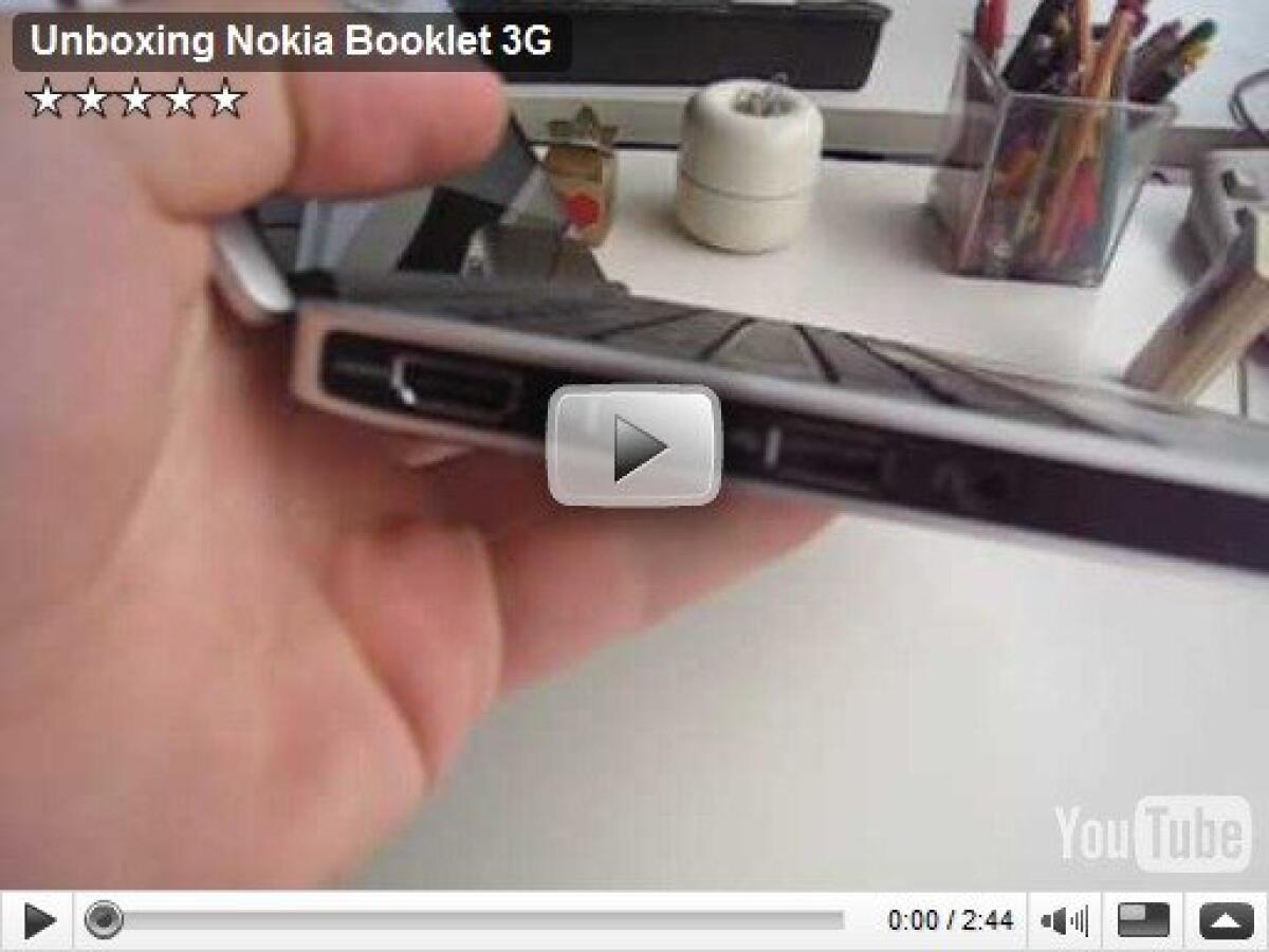 Nokia: unboxing Booklet 3G - 