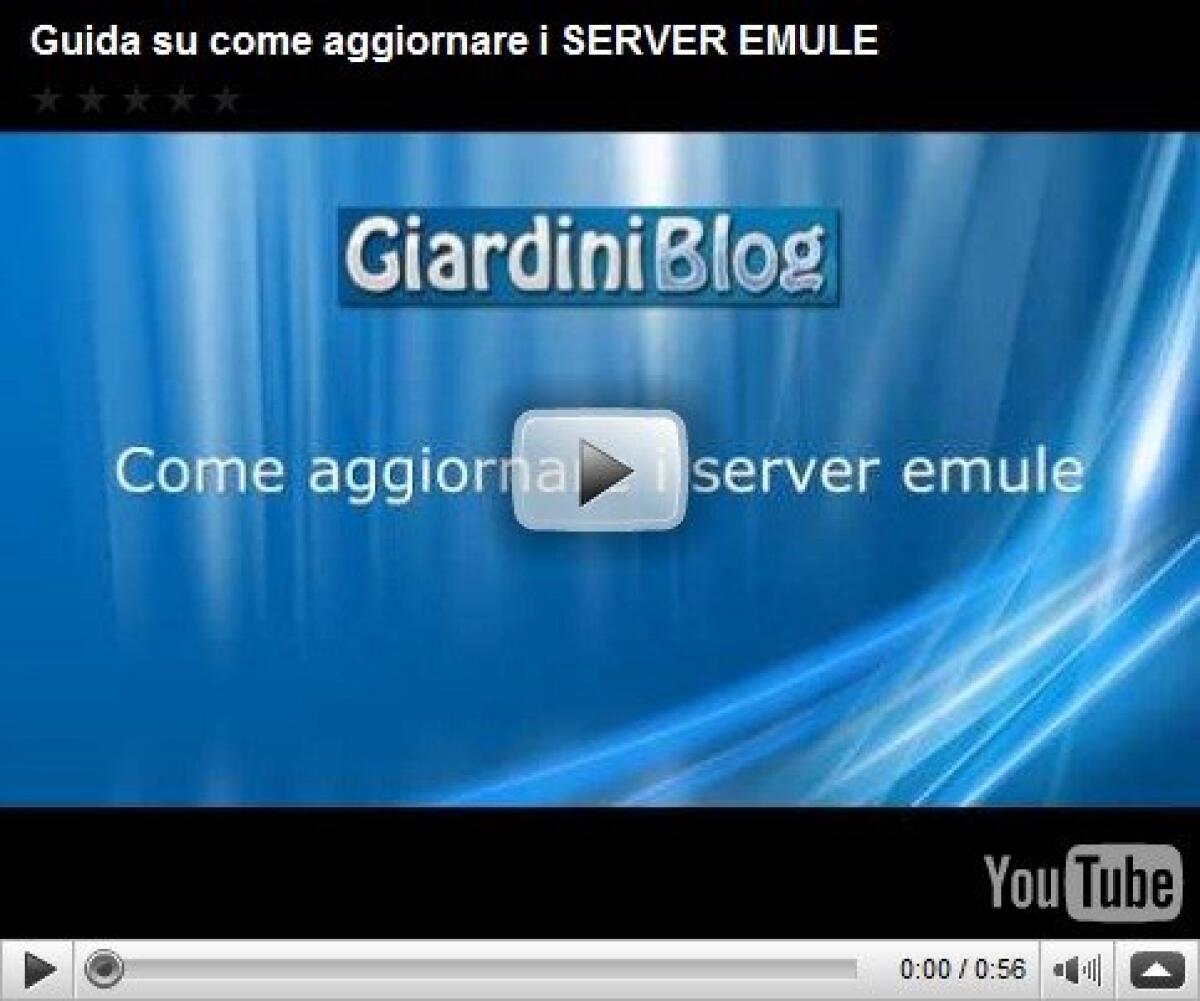Video – Guida: aggiornare i server di Emule - 
