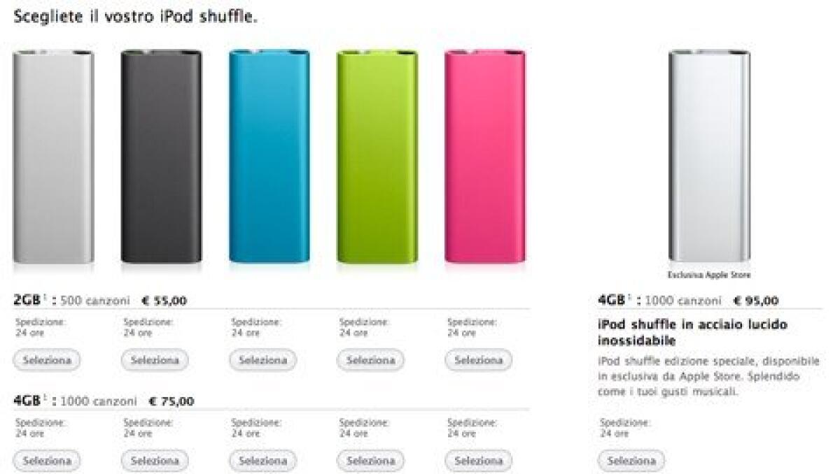 Apple: ecco i nuovi iPod Shuffle - 