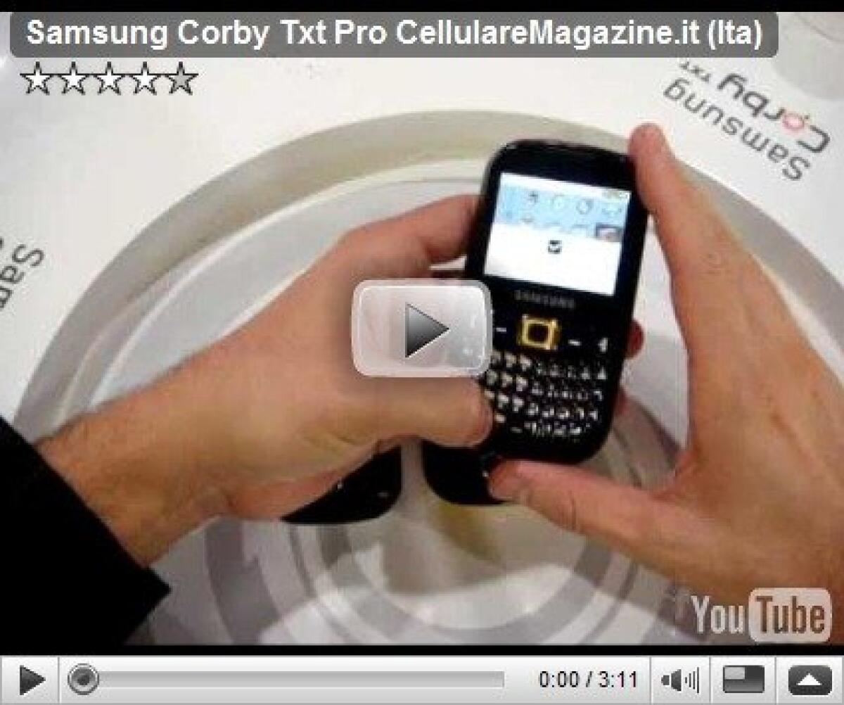 Samsung: anteprima Corby TXT - 