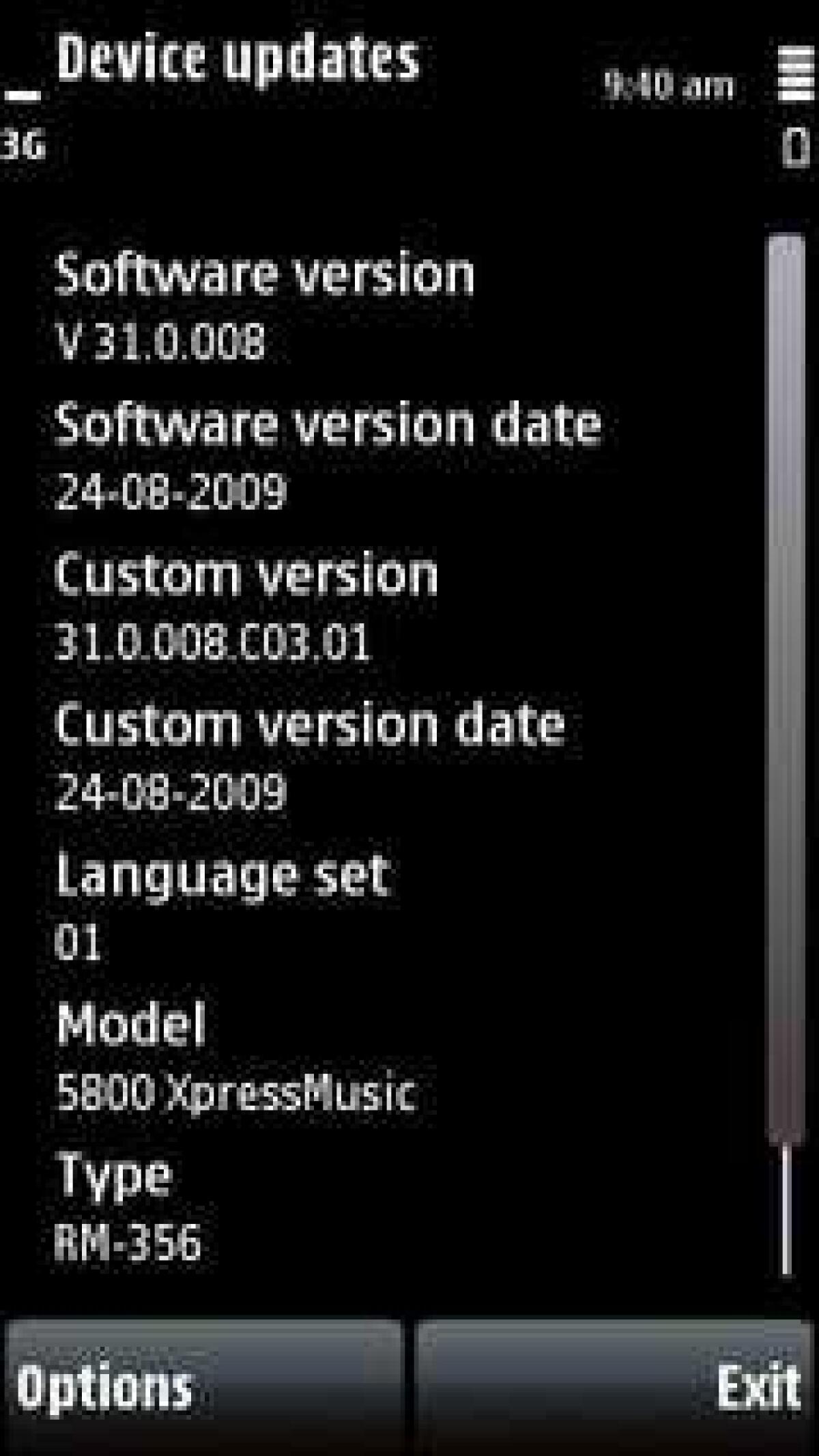Nokia 5800: in arrivo il firmware v31 - Senza le novità attese - 