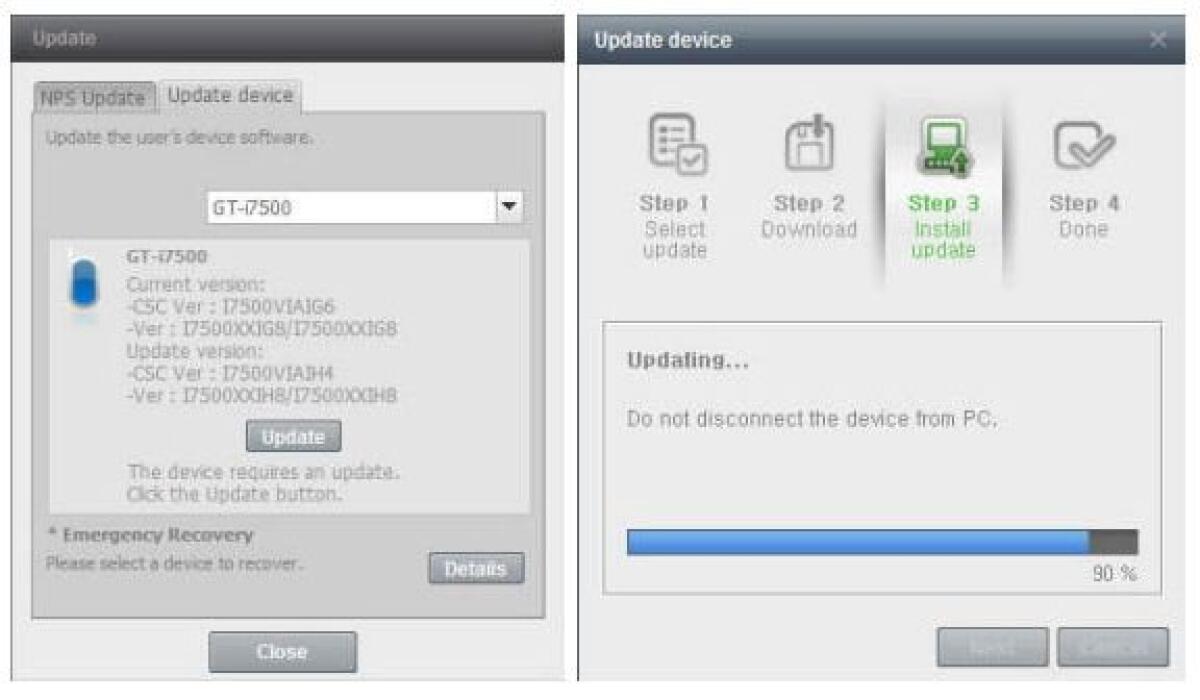 Samsung Galaxy: disponibile firmware update I7500XXIH8 - 