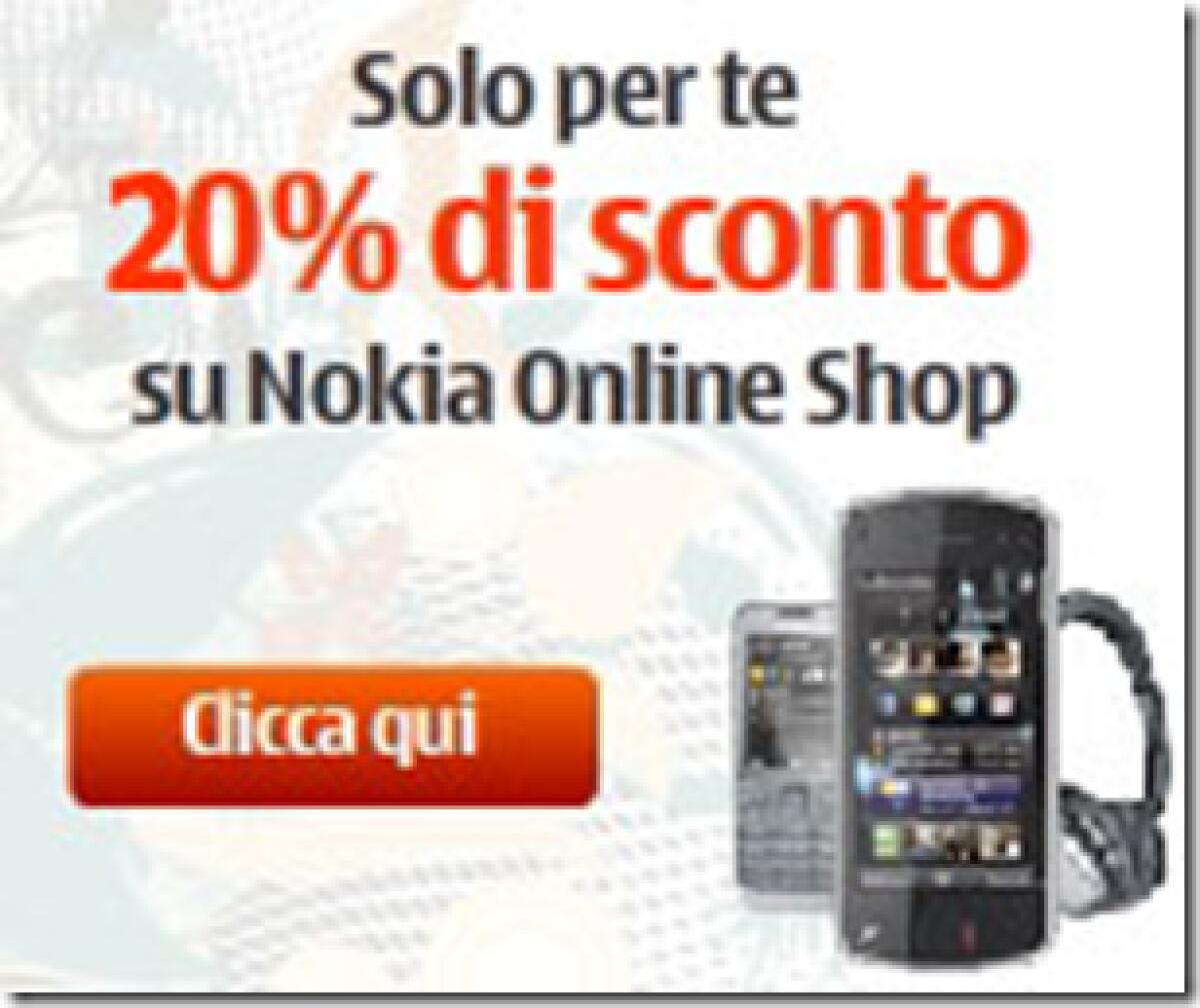 Nokia: sconto del 20% su tutti i prodotti! - 