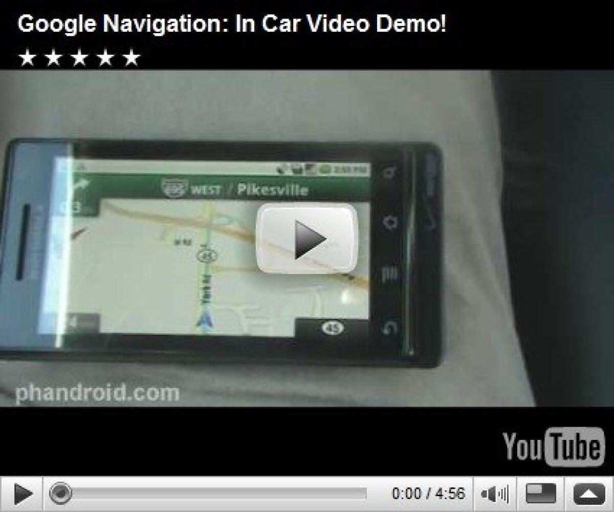 Google Navigation: video anteprima in auto - 