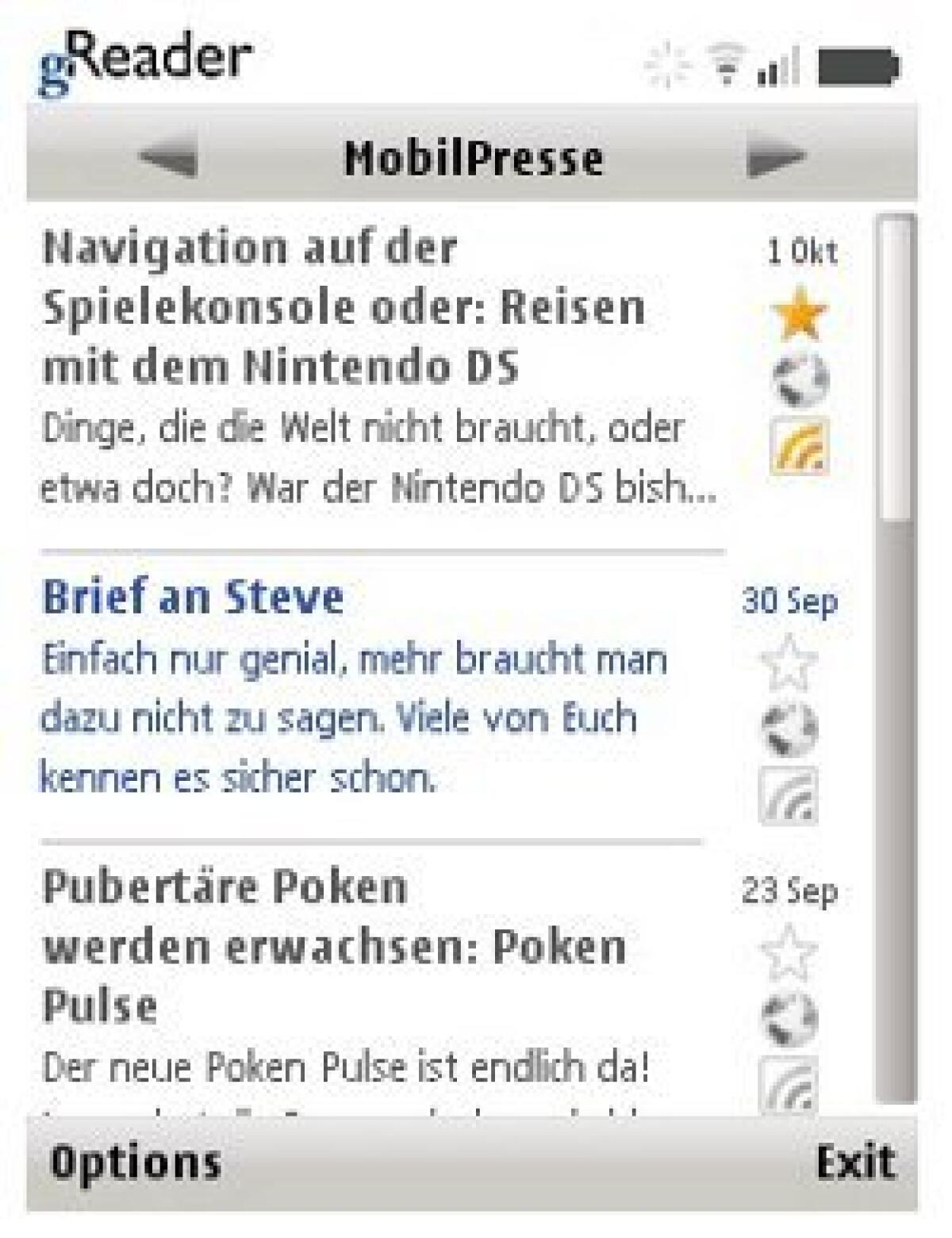 Symbian: in arrivo alternativa a Google Reader - 