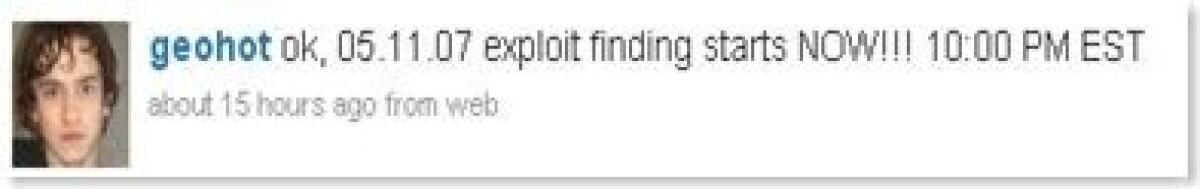 GeoHot comincia a lavorare sulla baseband 05.11.07 - 