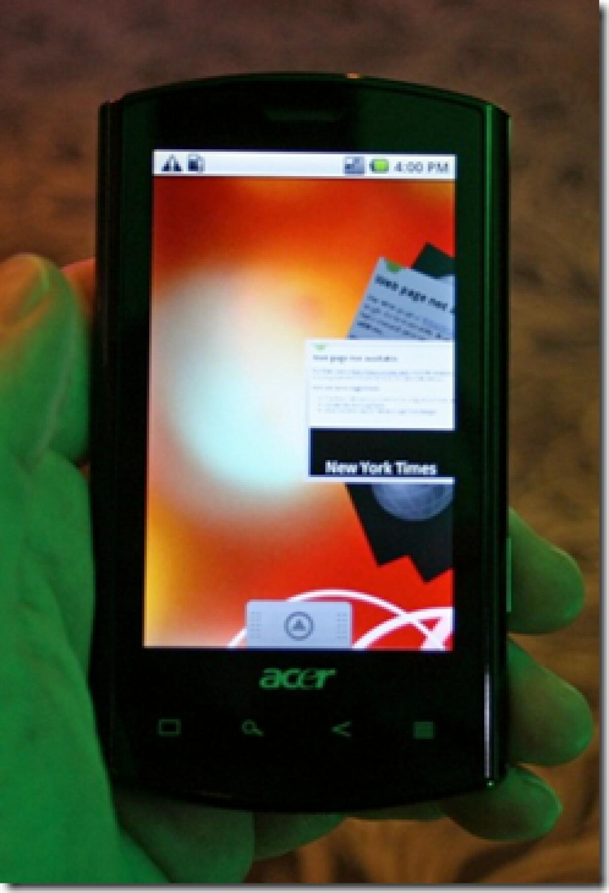 Acer Liquid: video dell’interfaccia grafica - 