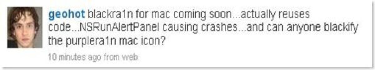 GeoHot non si ferma più: Blackra1n per Mac in arrivo - 