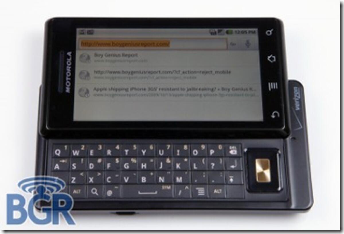 Motorola Sholes: scheda tecnica e primi scatti ufficiali - 