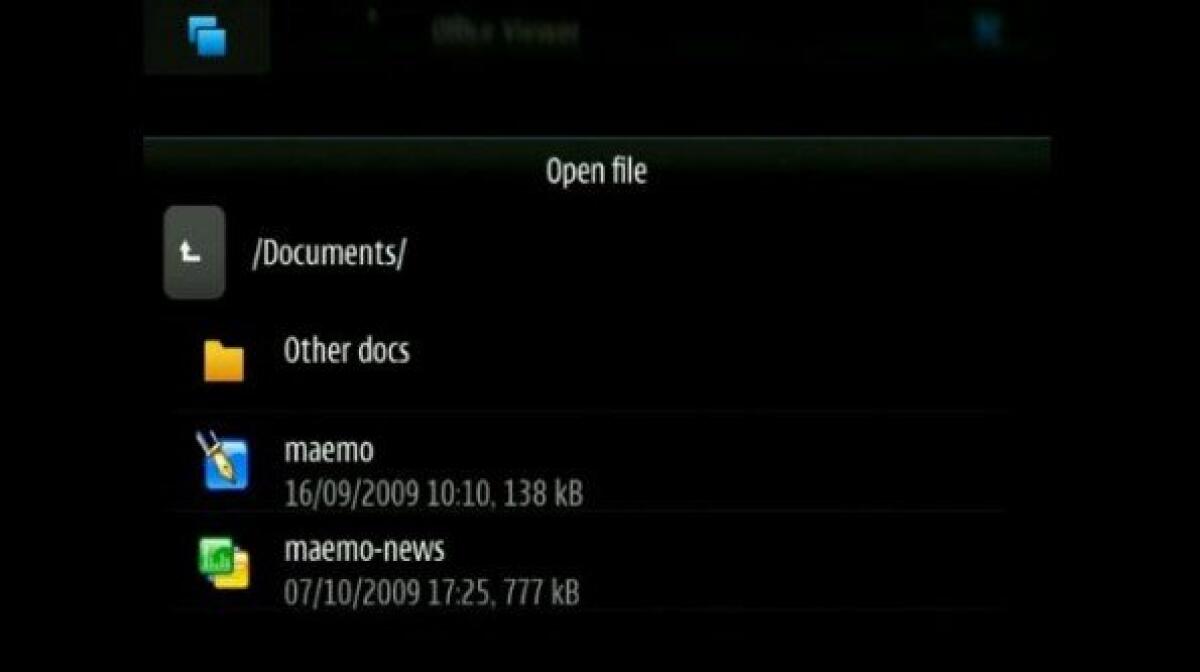 Nokia N900: video con KOffice - 