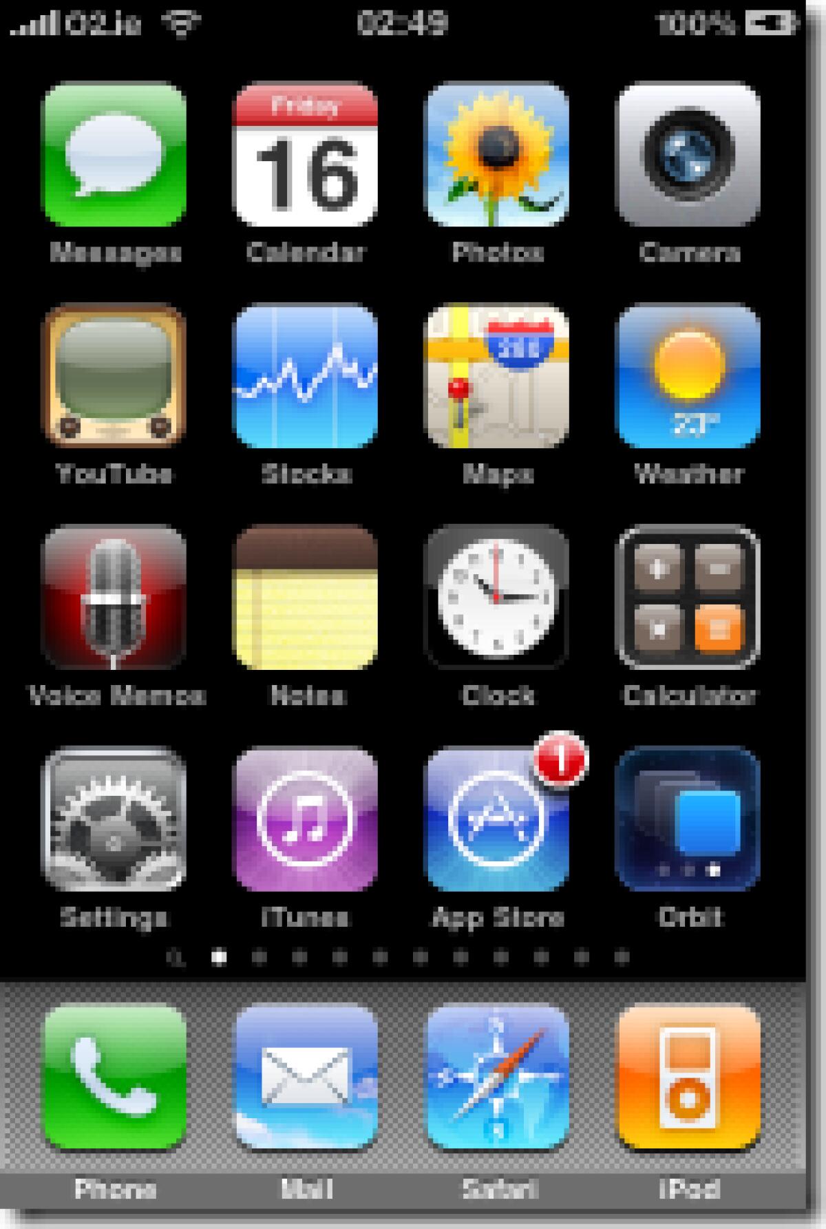 Orbit per navigare velocemente tra le pagine della springboard- Disponibile su Cydia Store - 