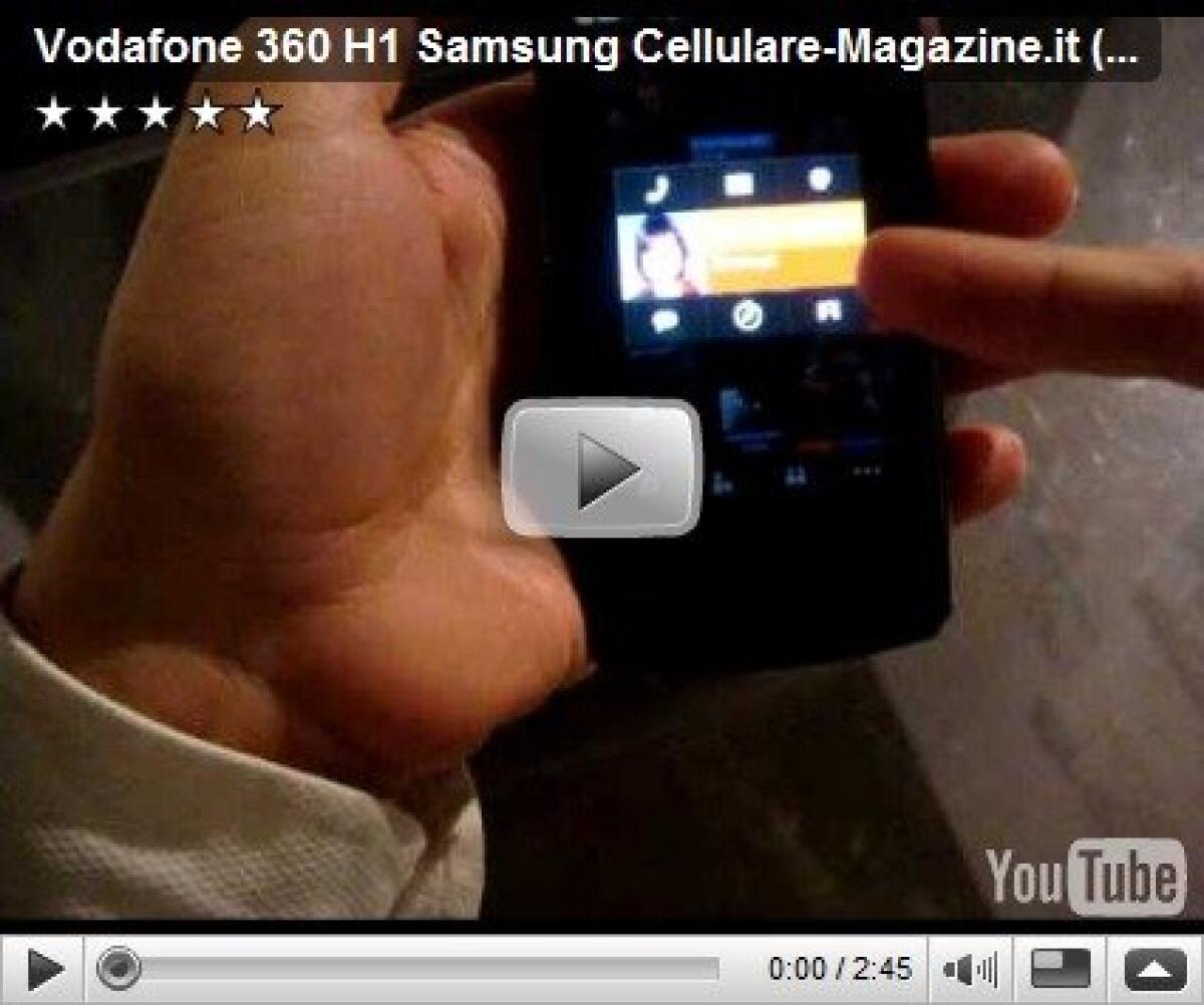 Vodafone 360: anteprima Samsung H1 - 