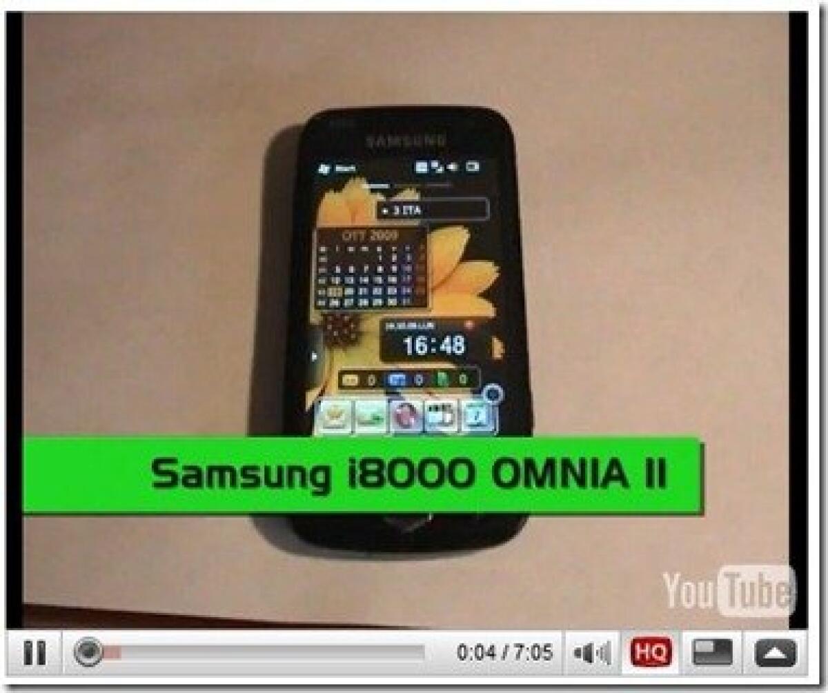 Samsung Omnia II: video anteprima - 