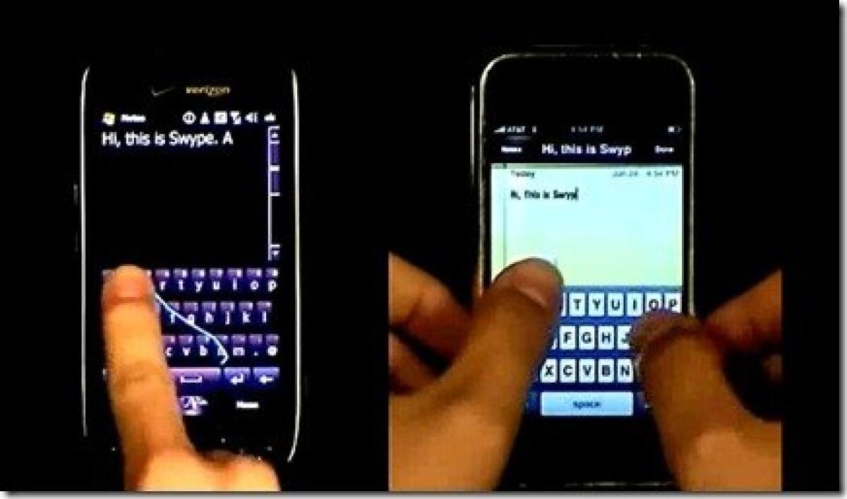 Omnia 2 vs iPhone: confronto tra tastiere virtuali - 
