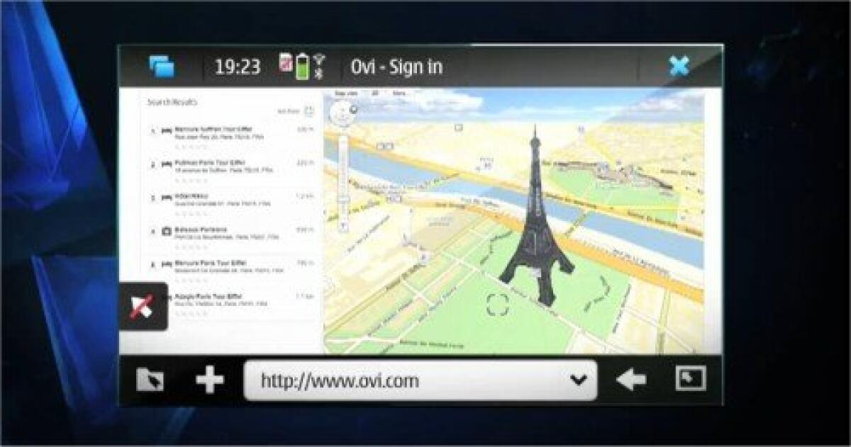 Nokia N900: video promozionale del browser internet - 