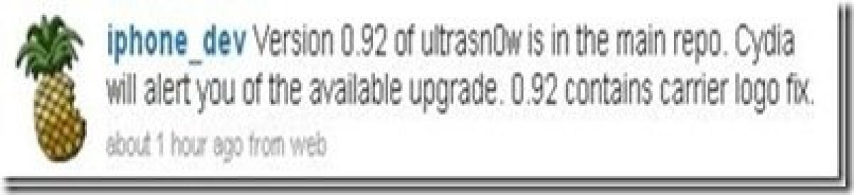 Il DevTeam rilascia ultrasn0w versione 0.92 - 