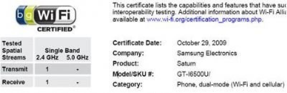 Samsung: un nuovo Android in arrivo? Ecco i6500 Saturn - 