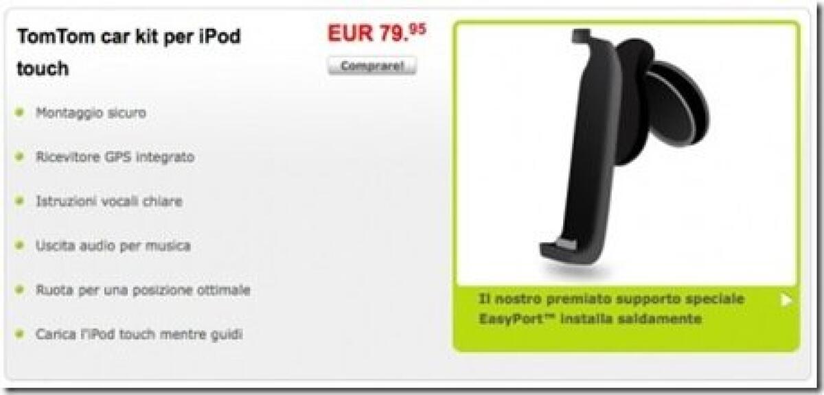 TomTom Car Kit per iphone EDGE e iPod disponibile! - 