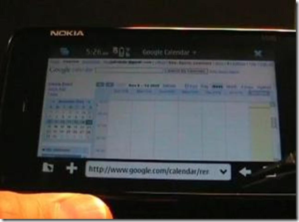 Nokia N900: Google Docs & Calendar - 