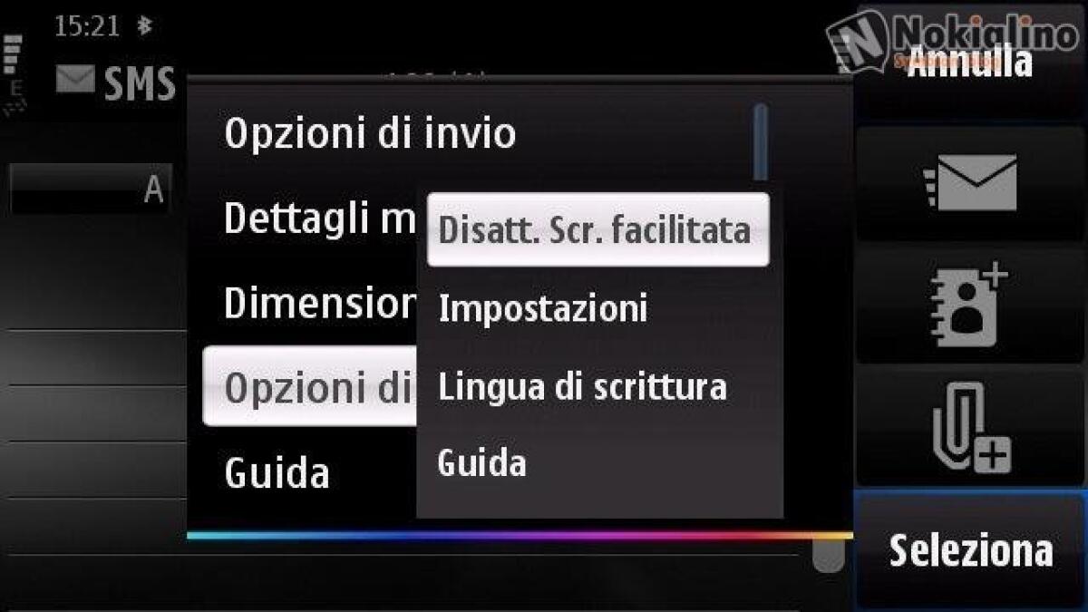 Guida: attivare la tastiera facilitata su Nokia N97 - 
