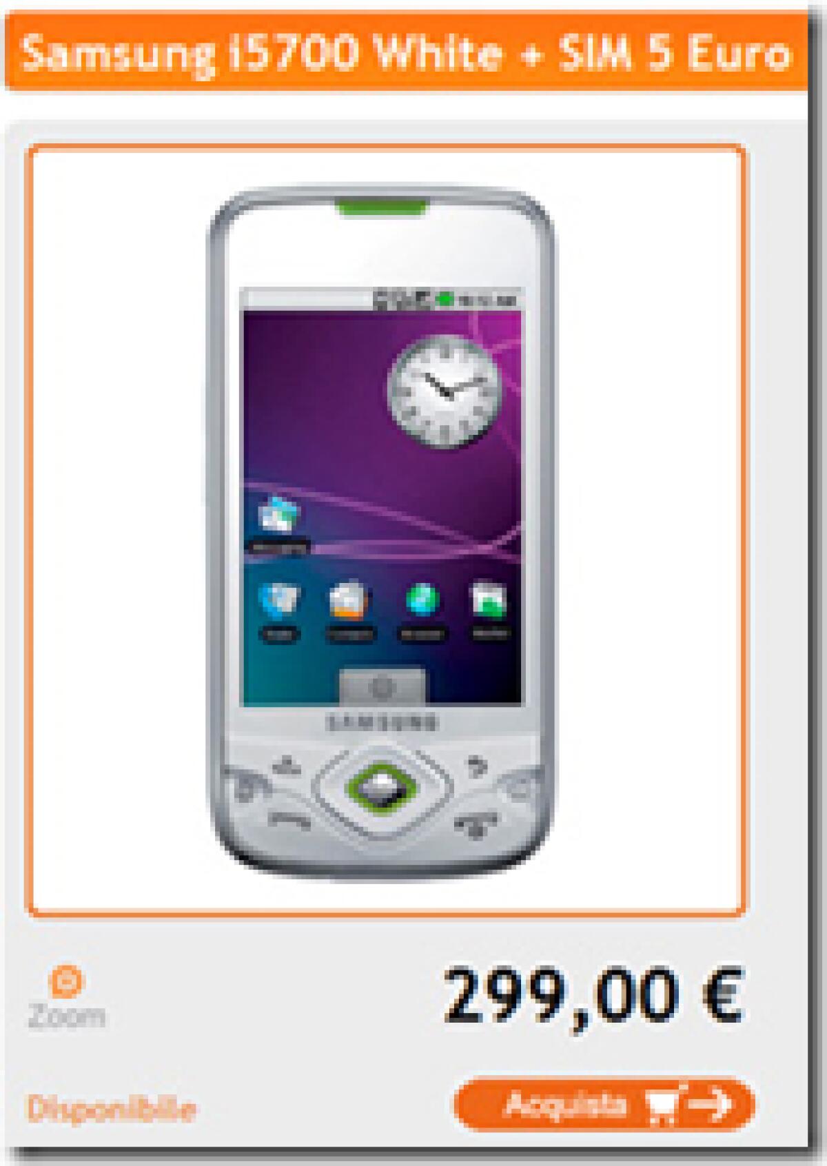 Wind: disponibile Samsung i5700 Galaxy Lite (Spica) - 