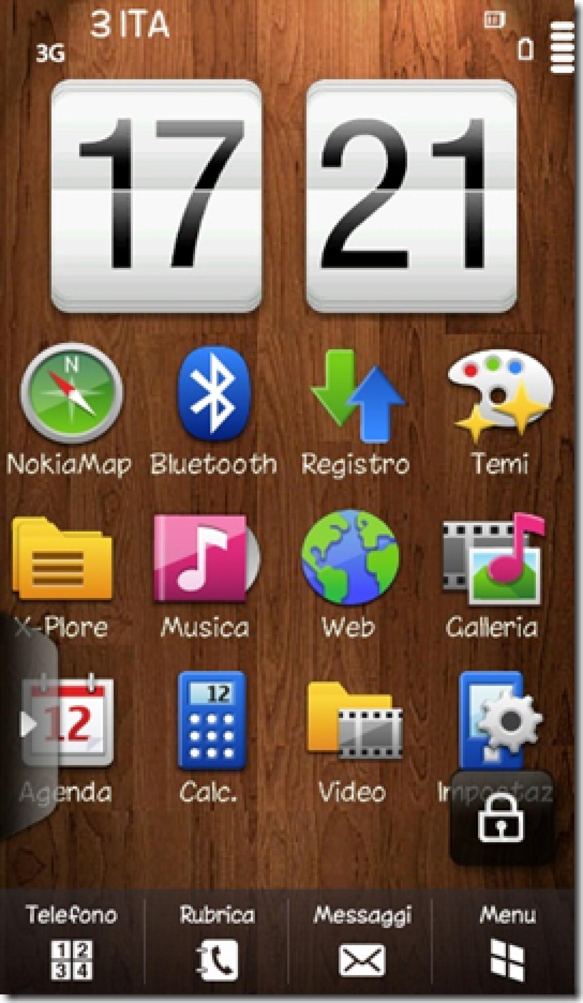 HTC Clock Widget: orologio HTC su Samsung Omnia HD - 