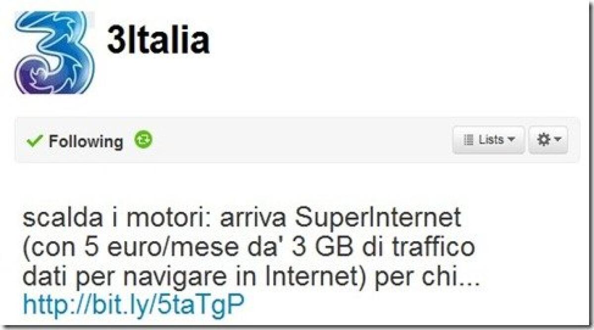3 Italia: in arrivo una super promozione per internet da cellulare - 