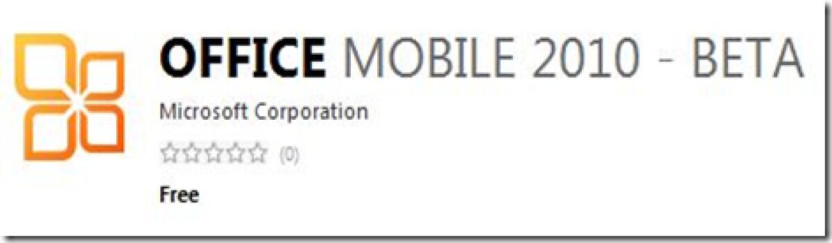 Office Mobile 2010 Beta disponibile per Windows Mobile - 