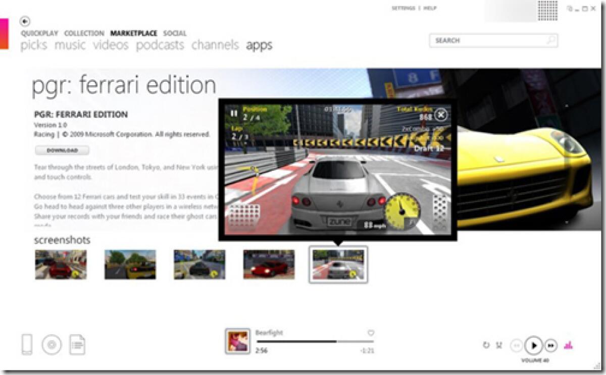 Zune HD: giochi in 3D gratis - 