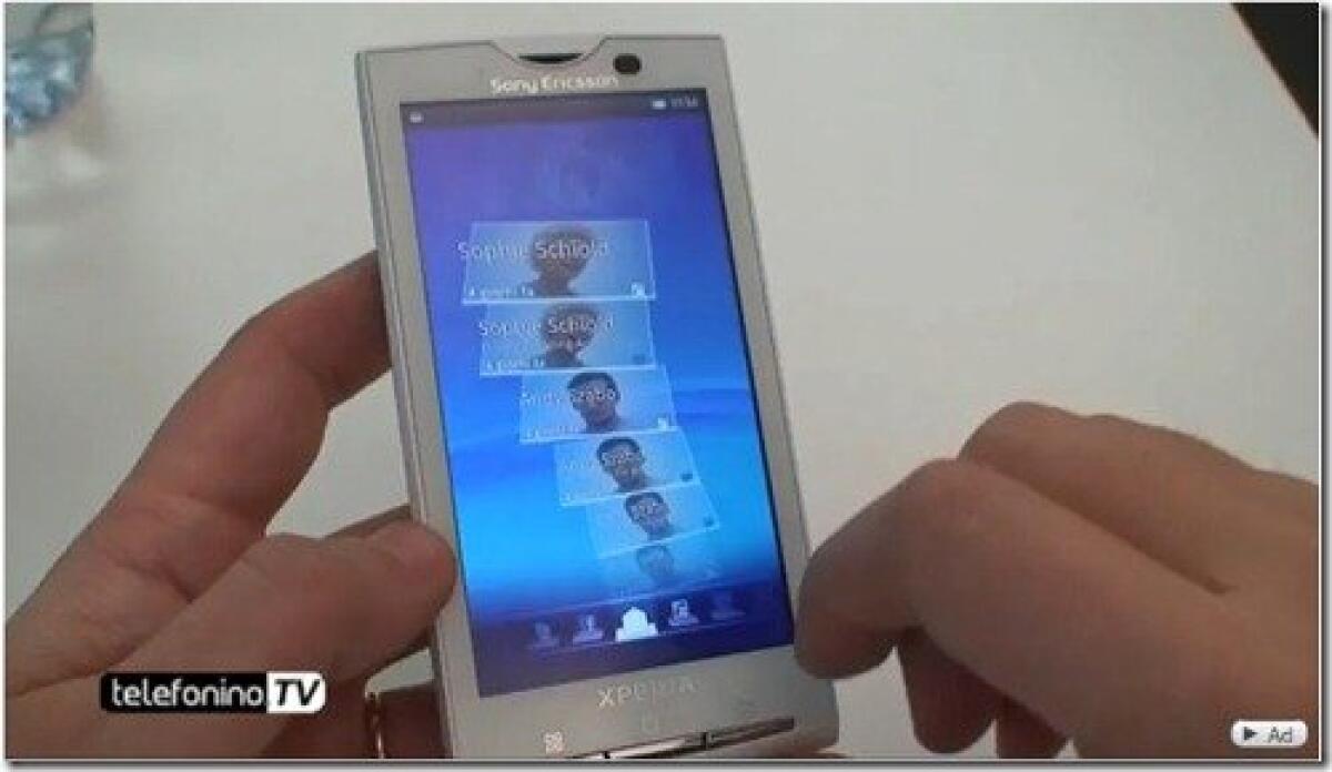 Sony Ericsson Xperia X10: video anteprima in Italiano - 