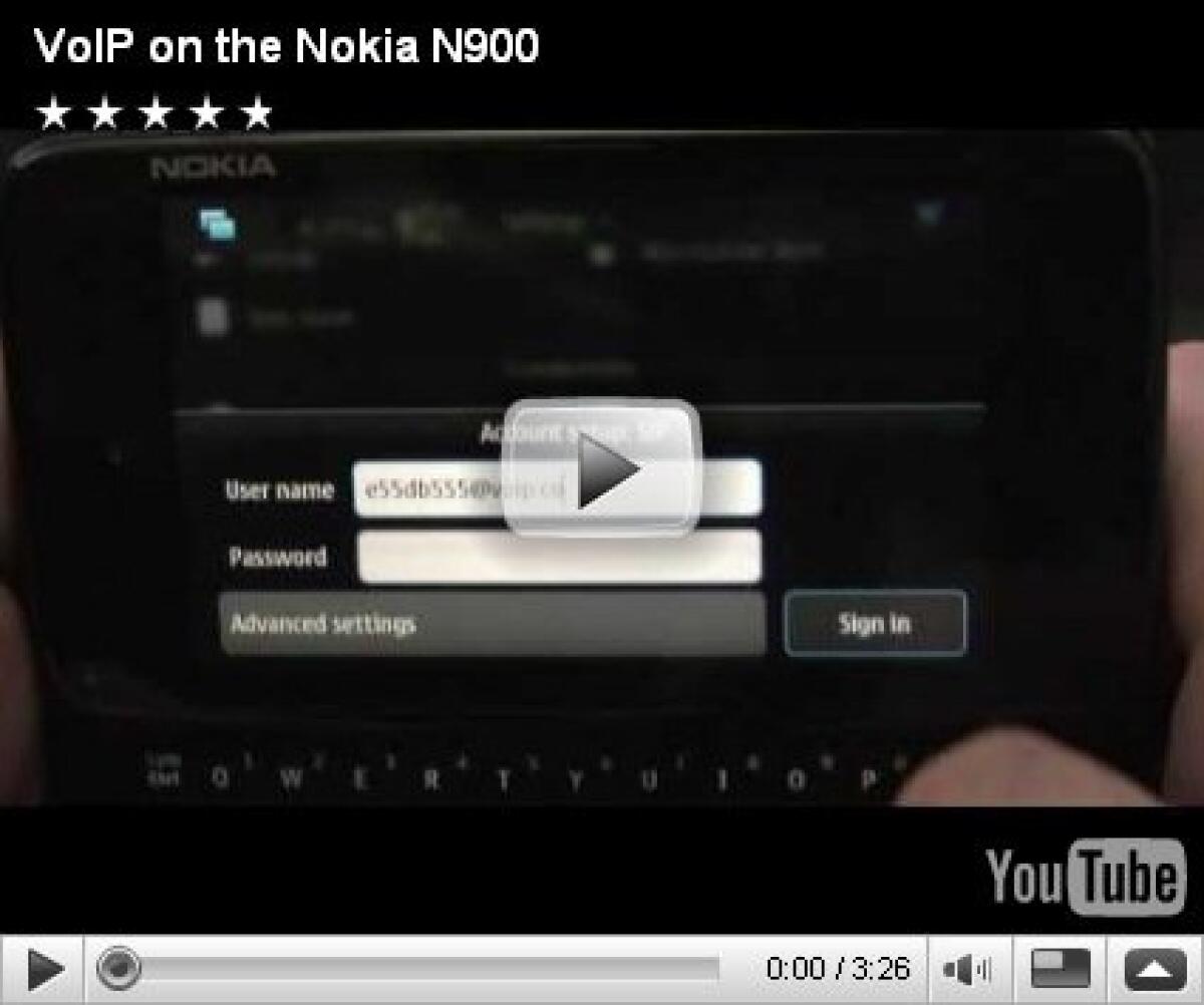 Voip sul Nokia N900 - 