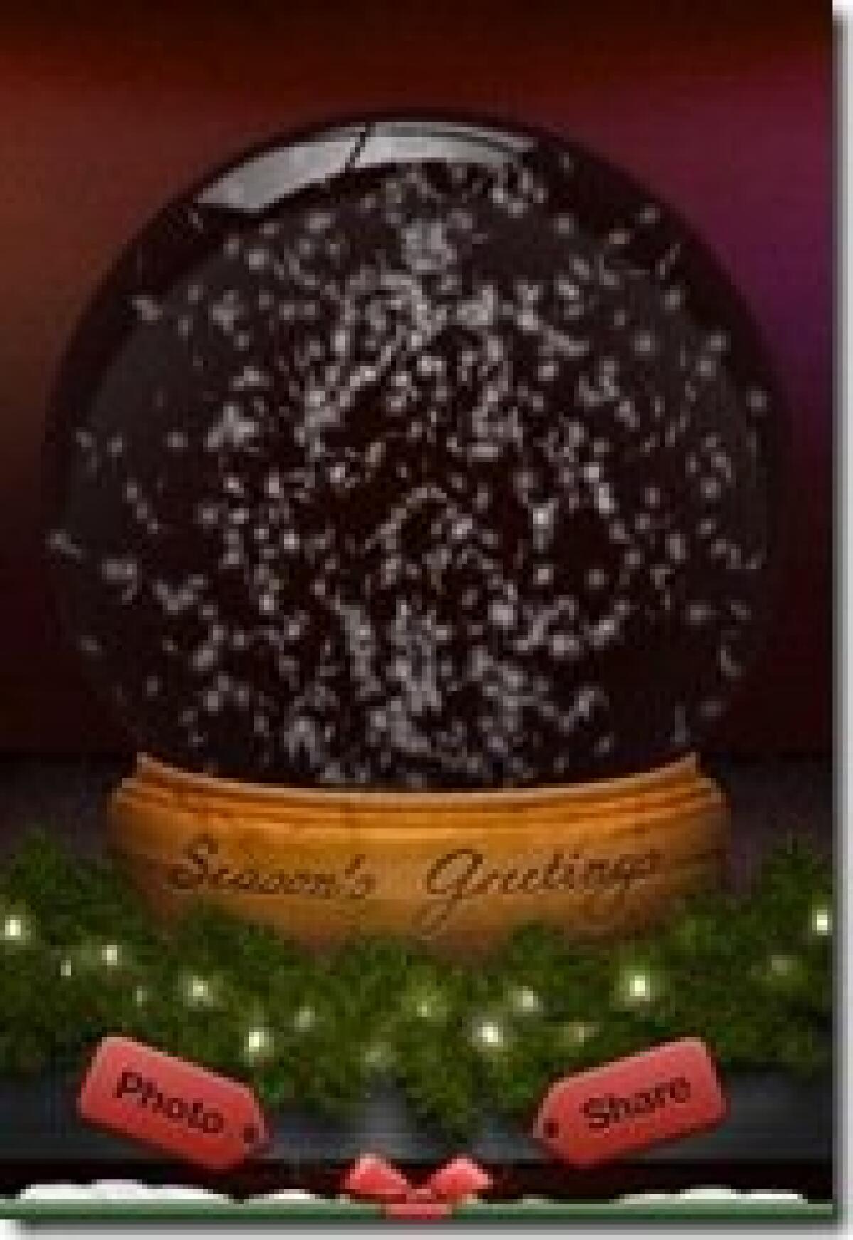 SnoGlobe: la classica sfera di vetro con la neve su iPhone! - 