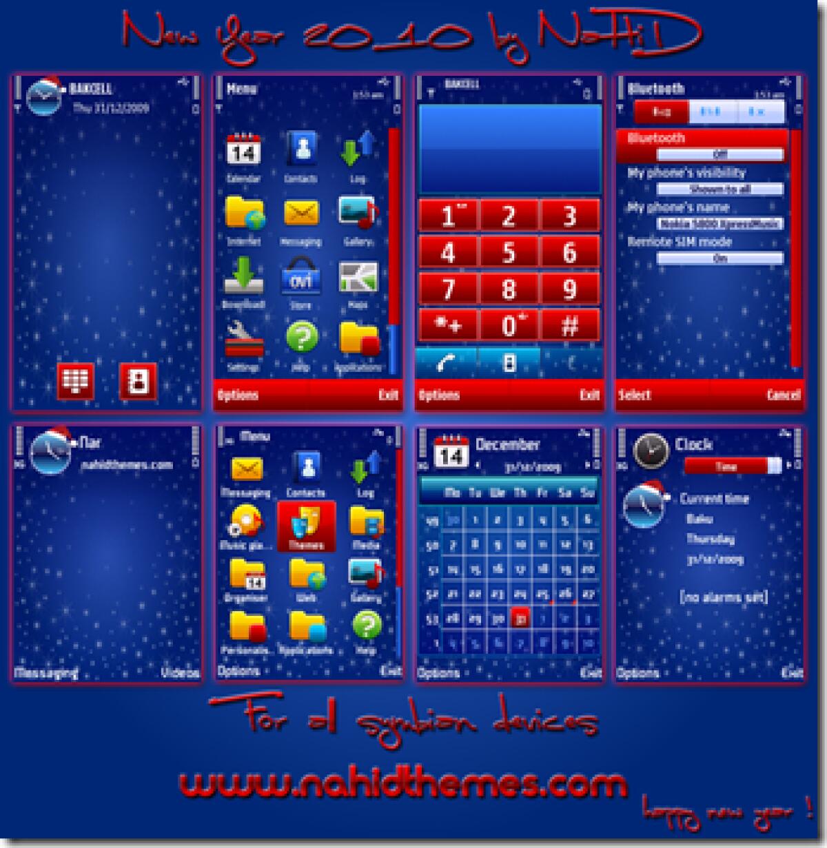 NEW YEAR 2010 by NaHiD: tema per Symbian 3rd e 5th - 