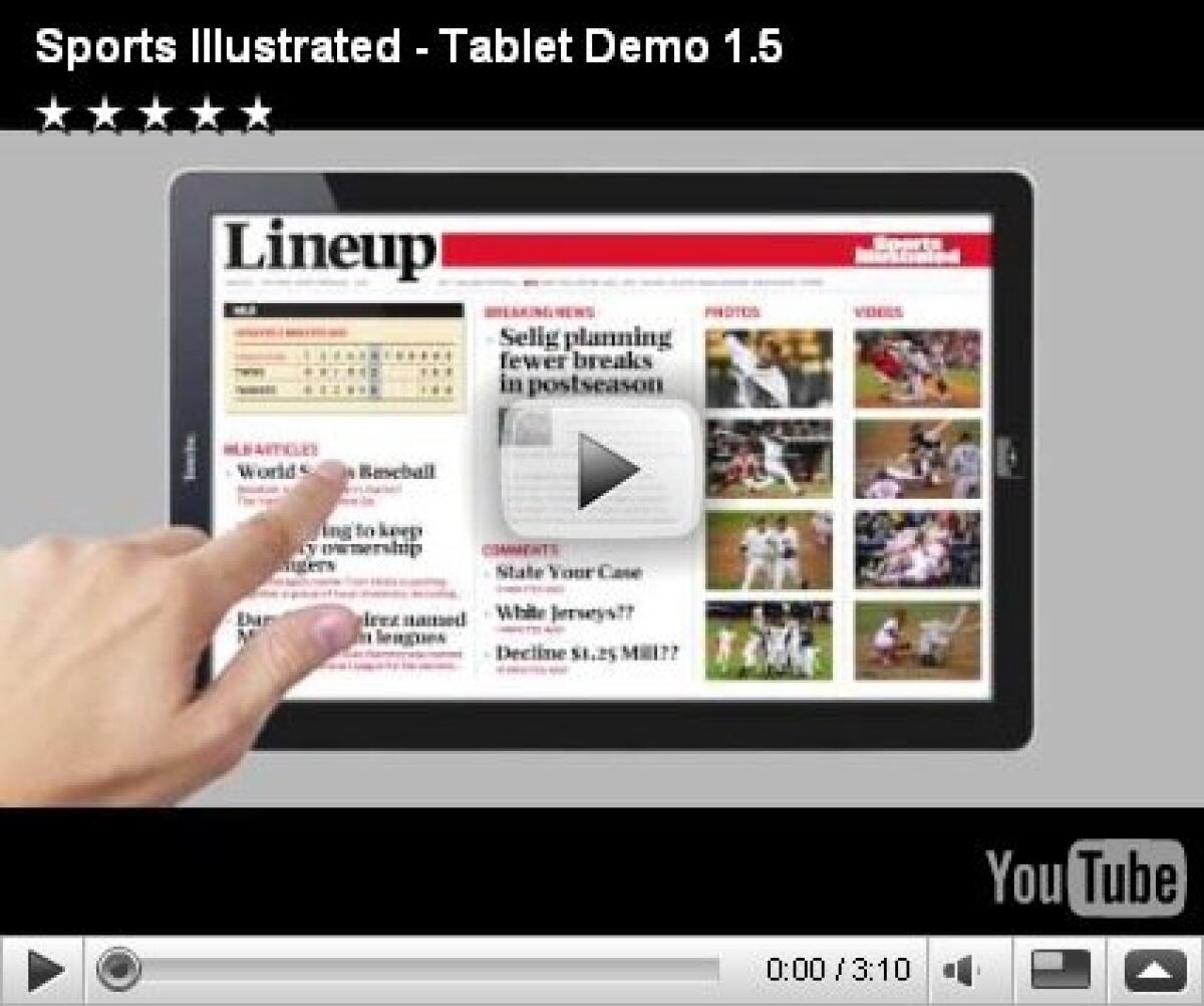 Sport Illustrated simula la fruizione da Tablet - 