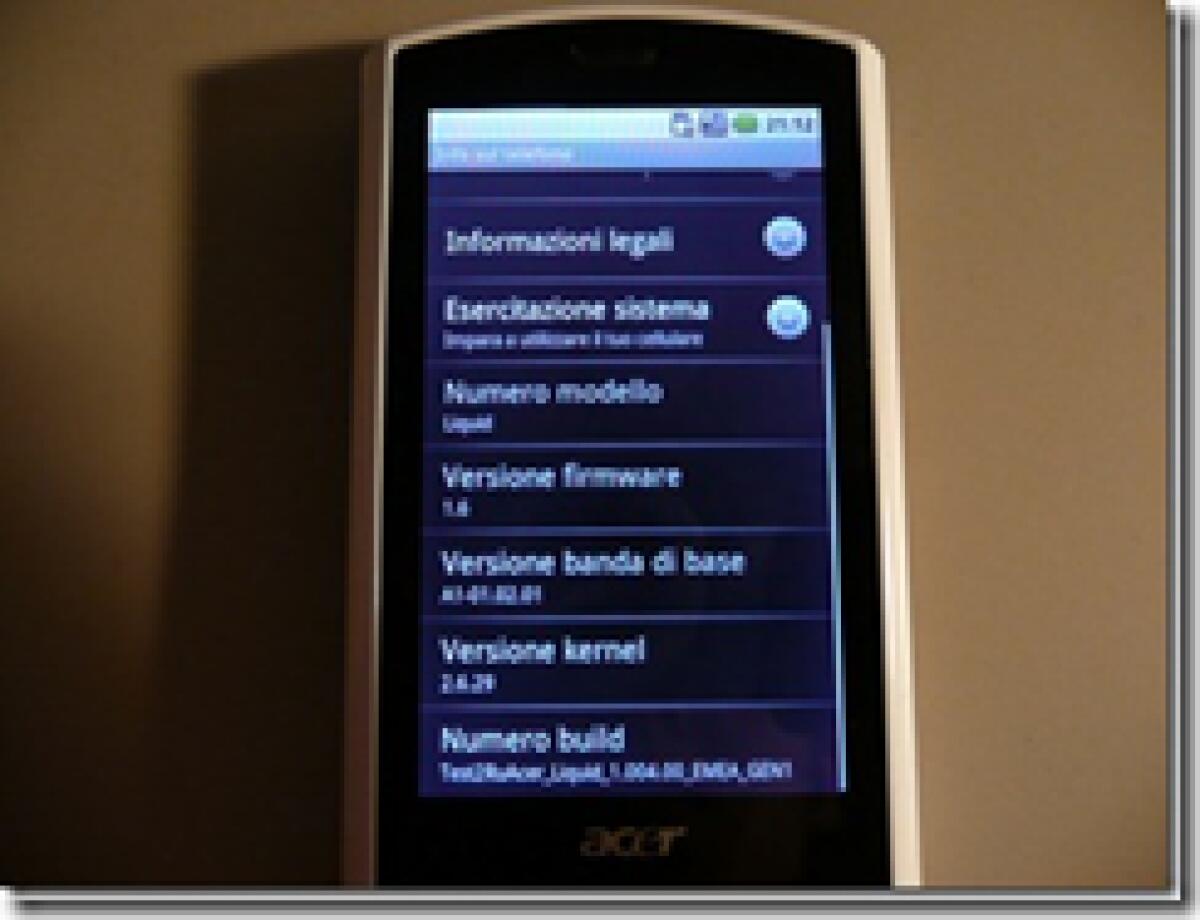 [Guida Android] Come aggiornare firmware ad Acer Liquid - 