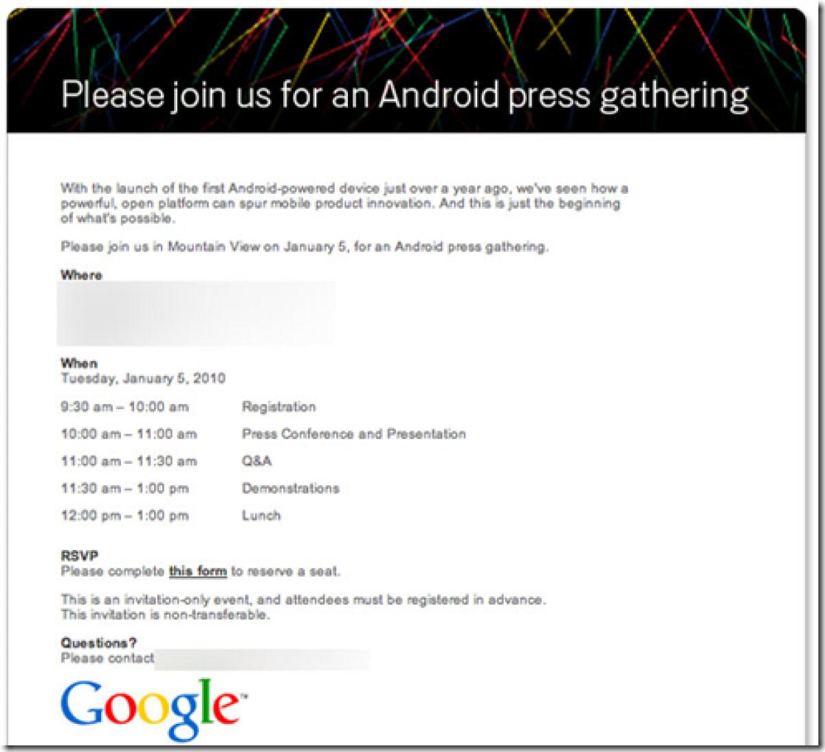 Google: il 5 Gennaio verrà presentato il Nexus One ? - 