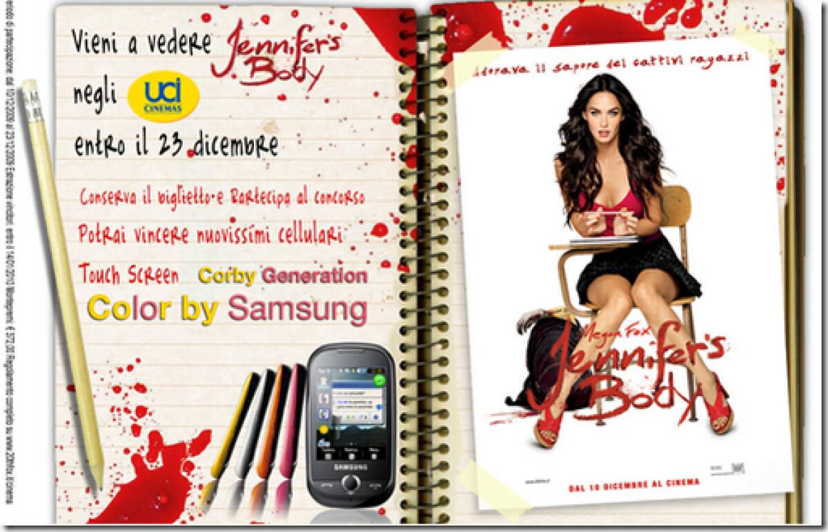 Vinci Samsung Corby con "Jennifer's Body” - 
