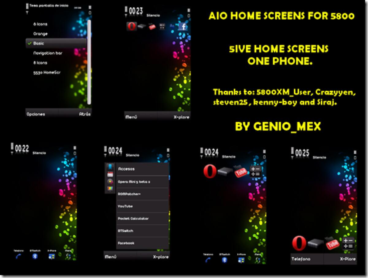 Cambiare interfaccia su Symbian S60 V5: 5 differenti homescreen - 