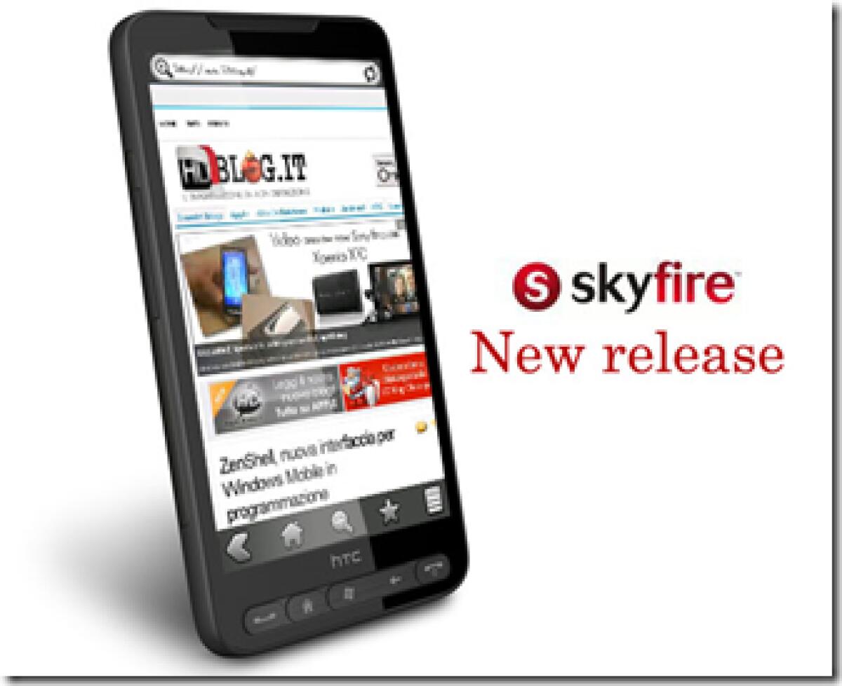 SkyFire: nuova release 1.5 con supporto a display WVGA & VGA - 