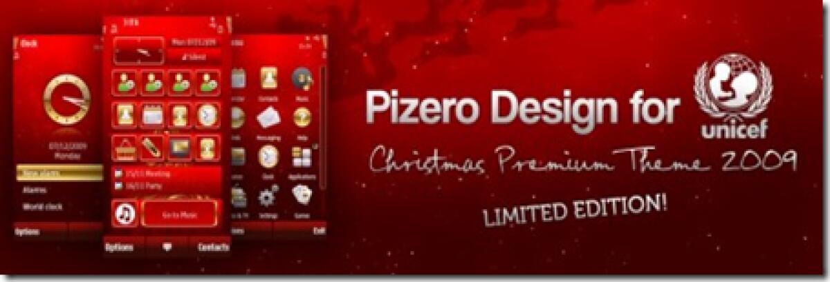 Christmas Special 2009 by Pizero, Design for Unicef – Temi Symbian - 
