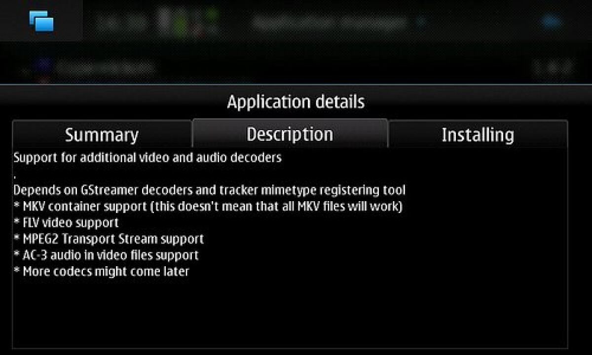 Nokia N900: visualizzare filmati in mkv, flv, mpeg2 e audio ac3 - 