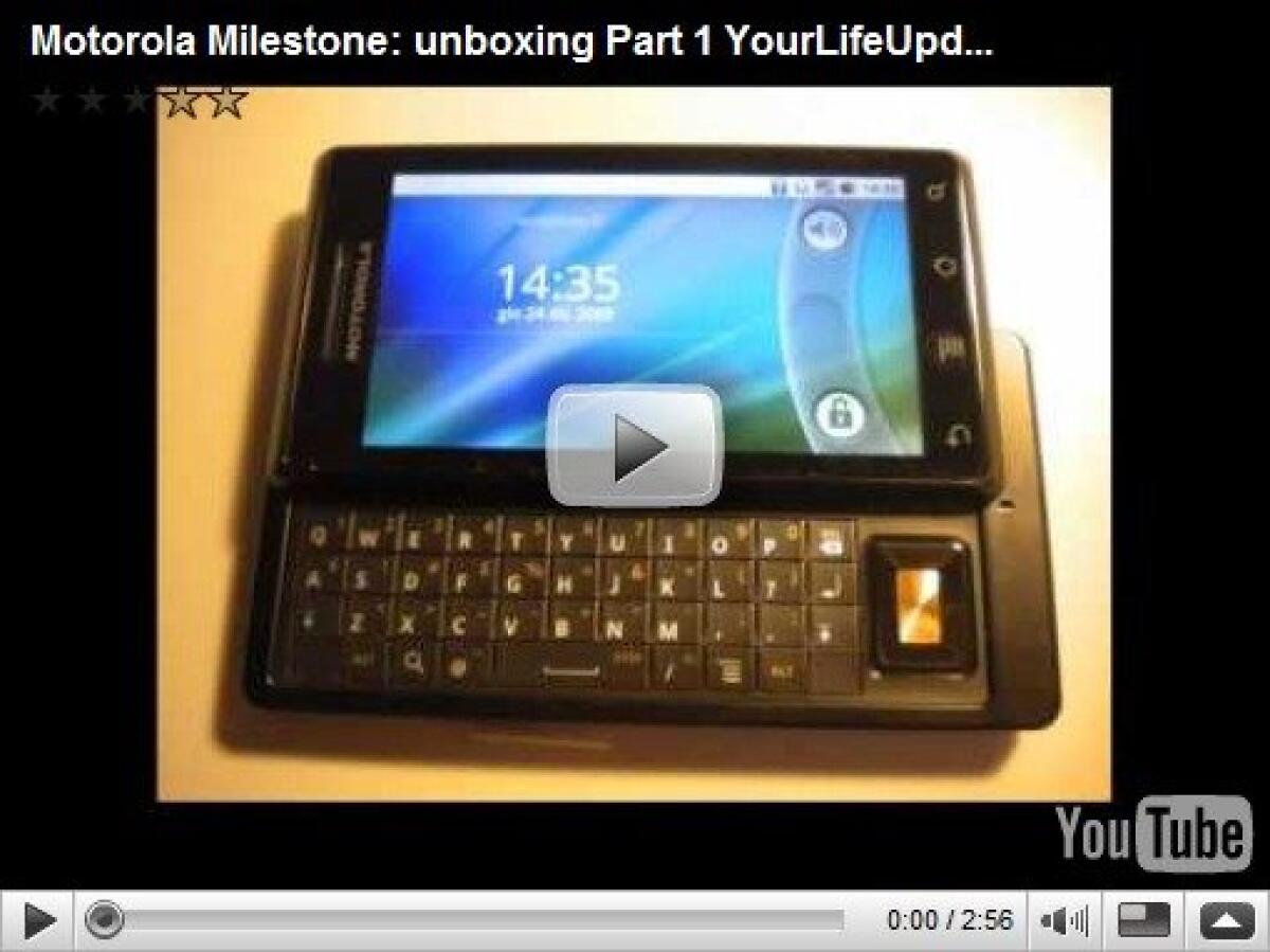 Motorola Milestone: unboxing parte 1 - 
