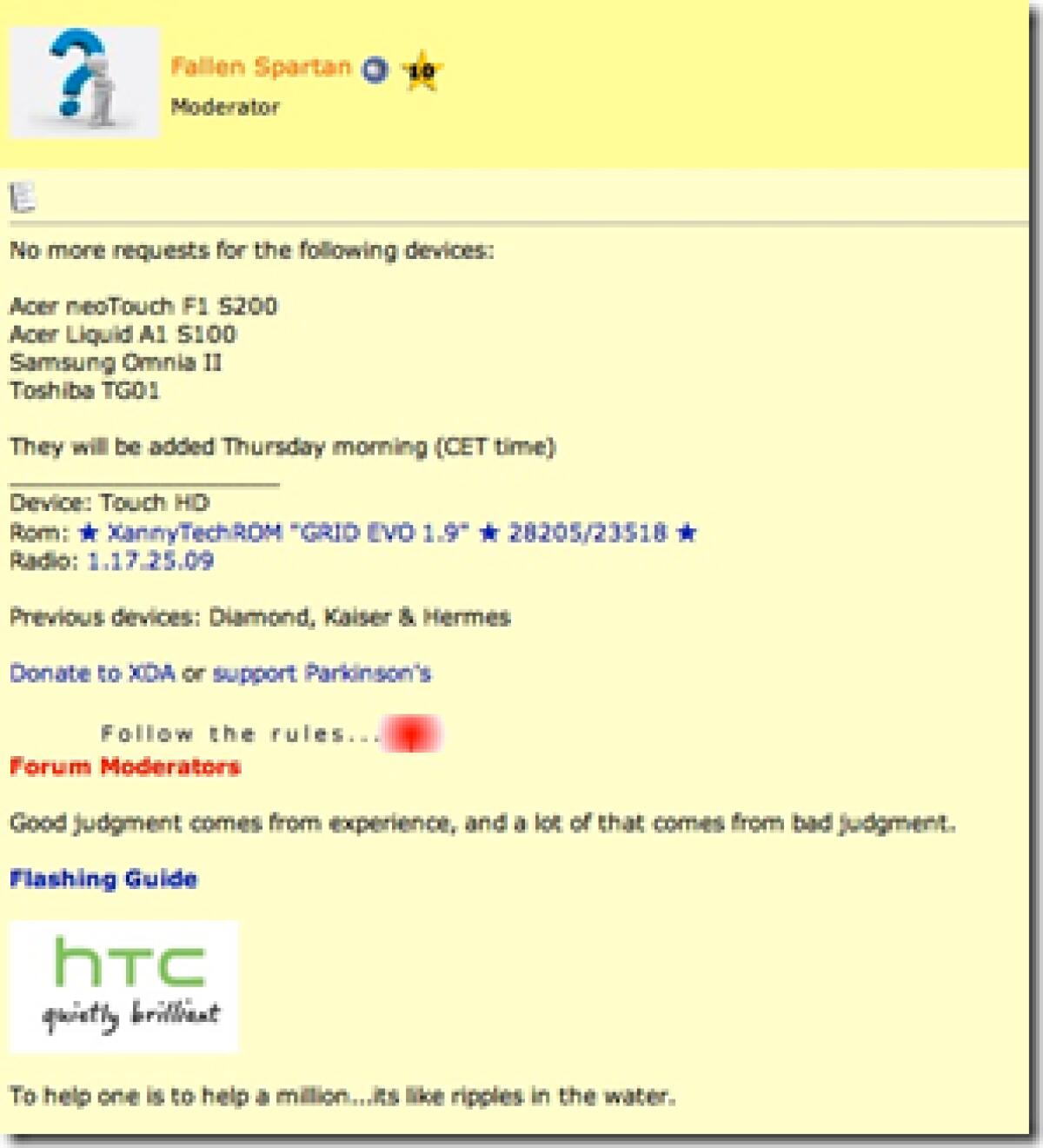 Acer Liquid: arriva il supporto di XDA - 