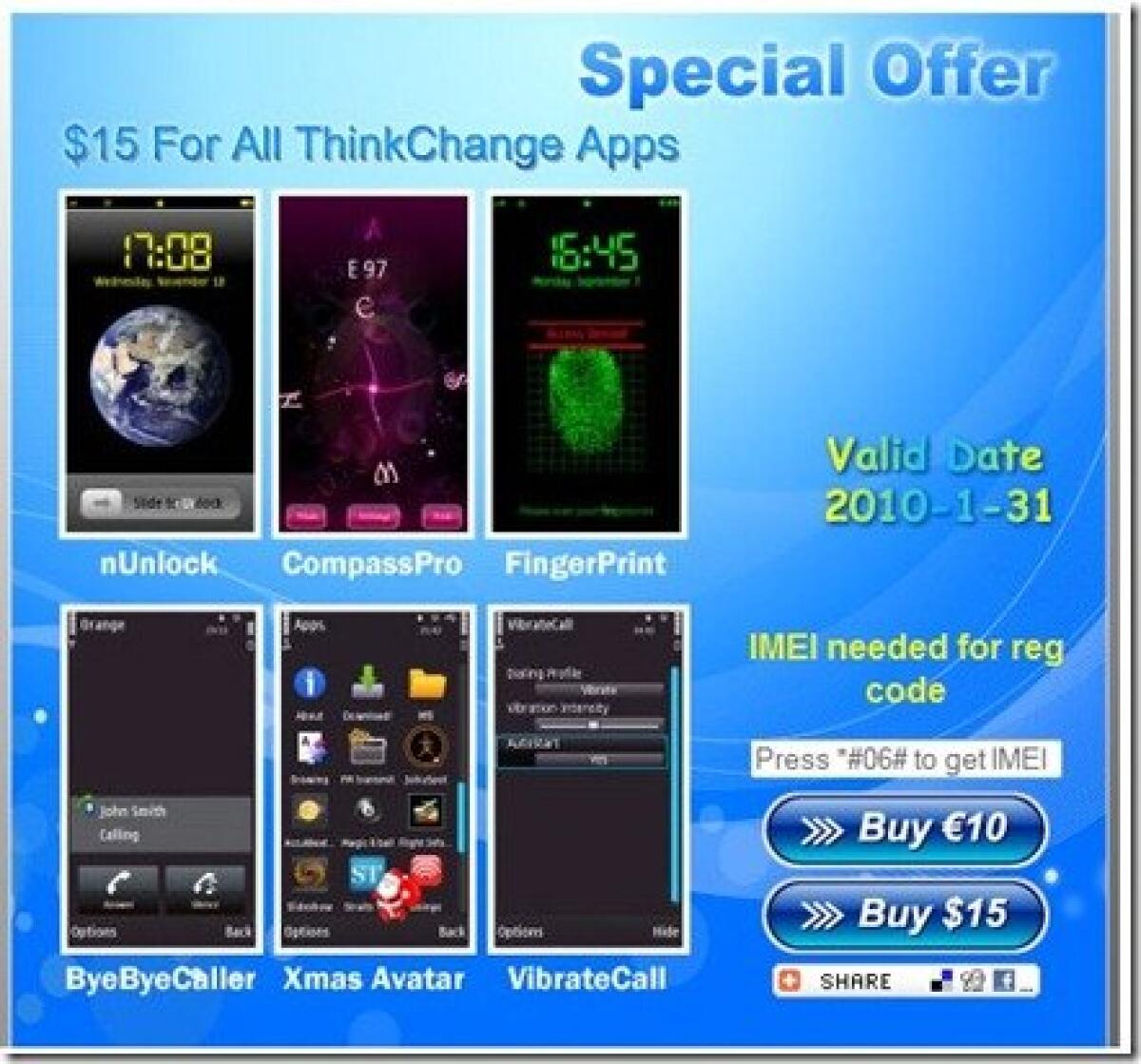 Offerta speciale di ThinkChange: 6 programmi a 10€ - 