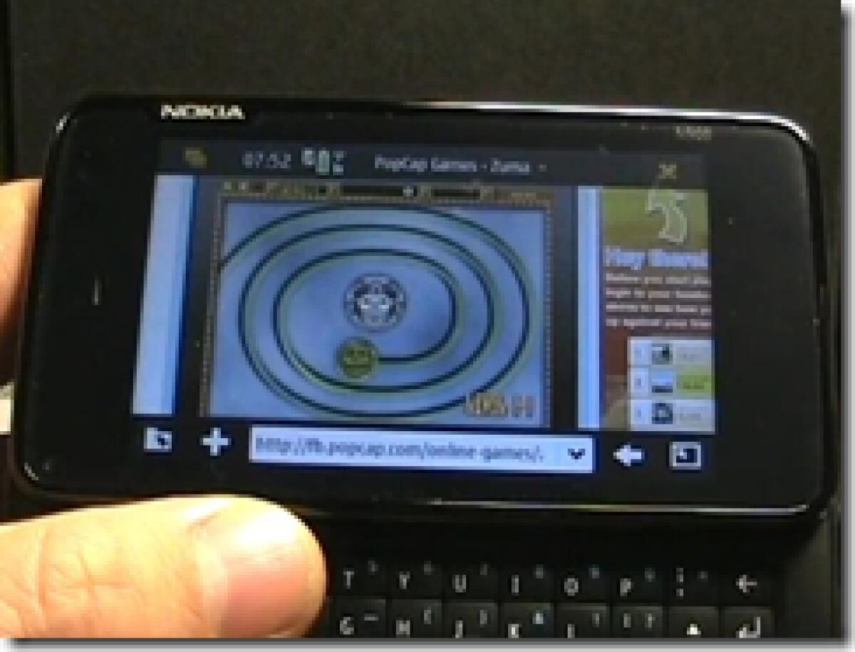 Nokia N900 & i giochi in flash: video dimostrativo - 