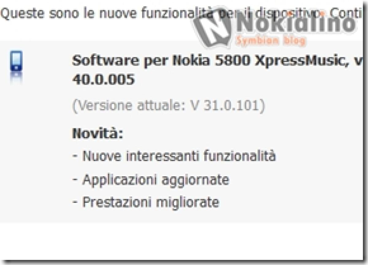 Nokia 5800: ecco il nuovo firmware 40.0.005 con scrolling cinetico e widget!! - 