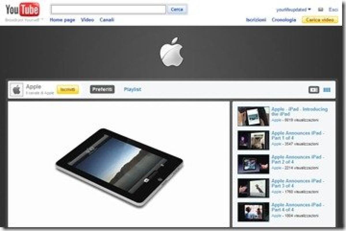 Apple: arriva il canale ufficiale di YouTube - 