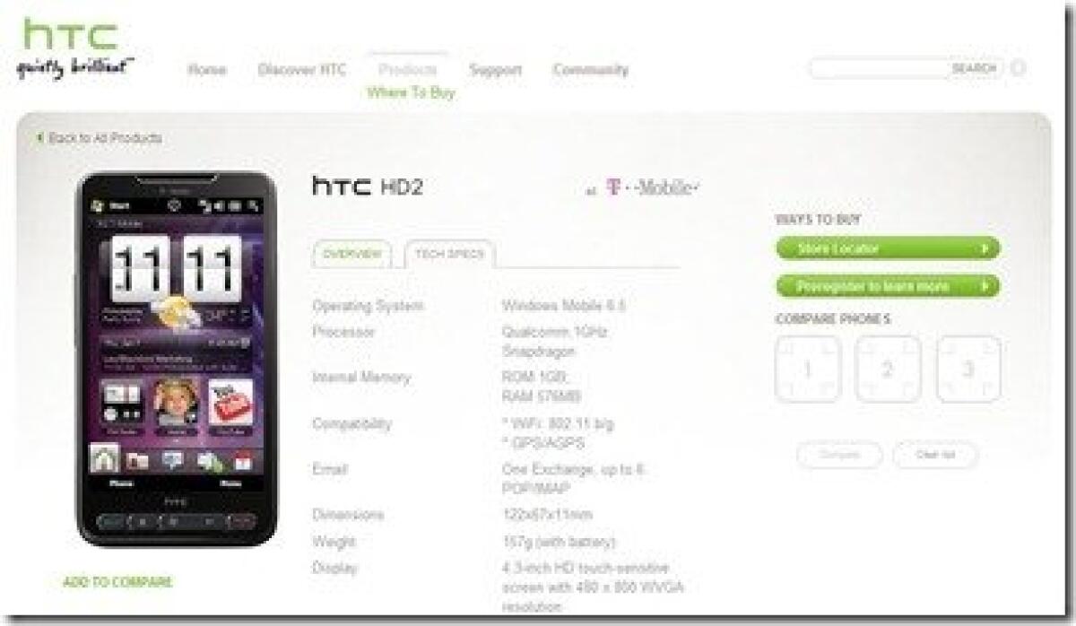 HTC HD2: in America sarà più potente! - 