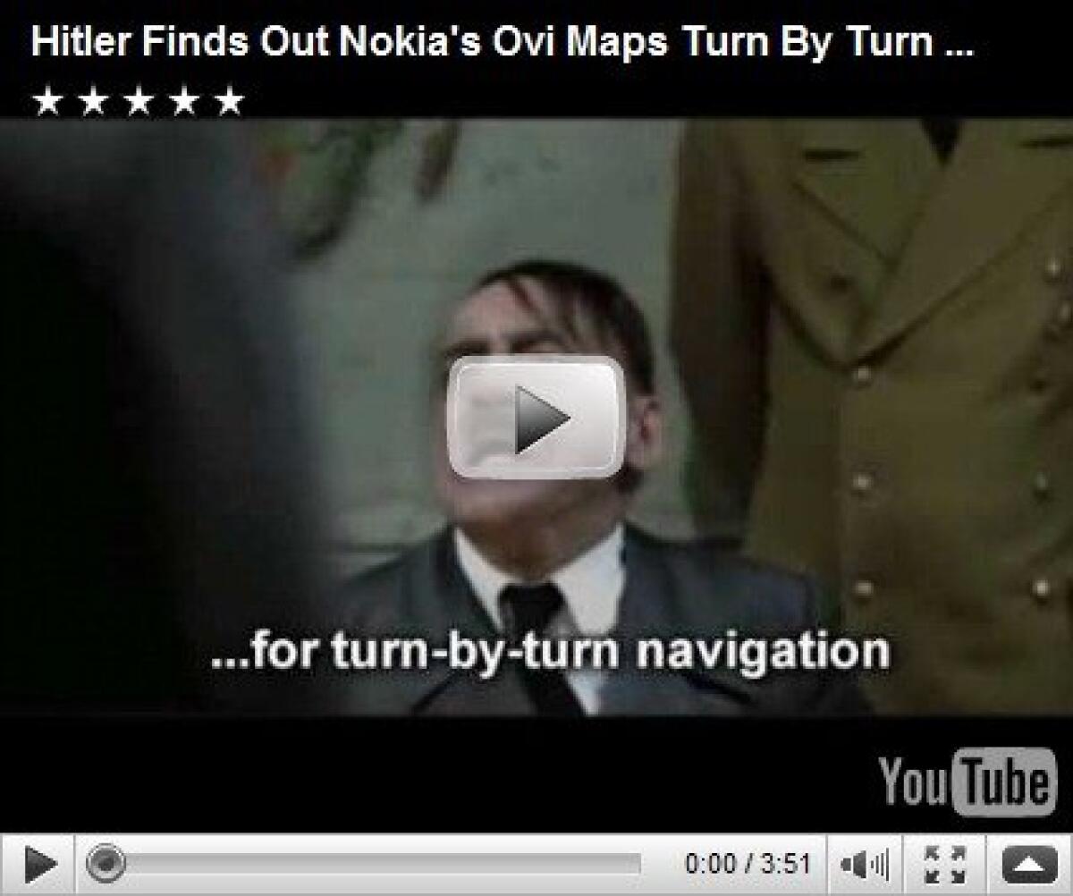 Nokia pubblicizza Ovi Maps Gratis anche con Hitler - 