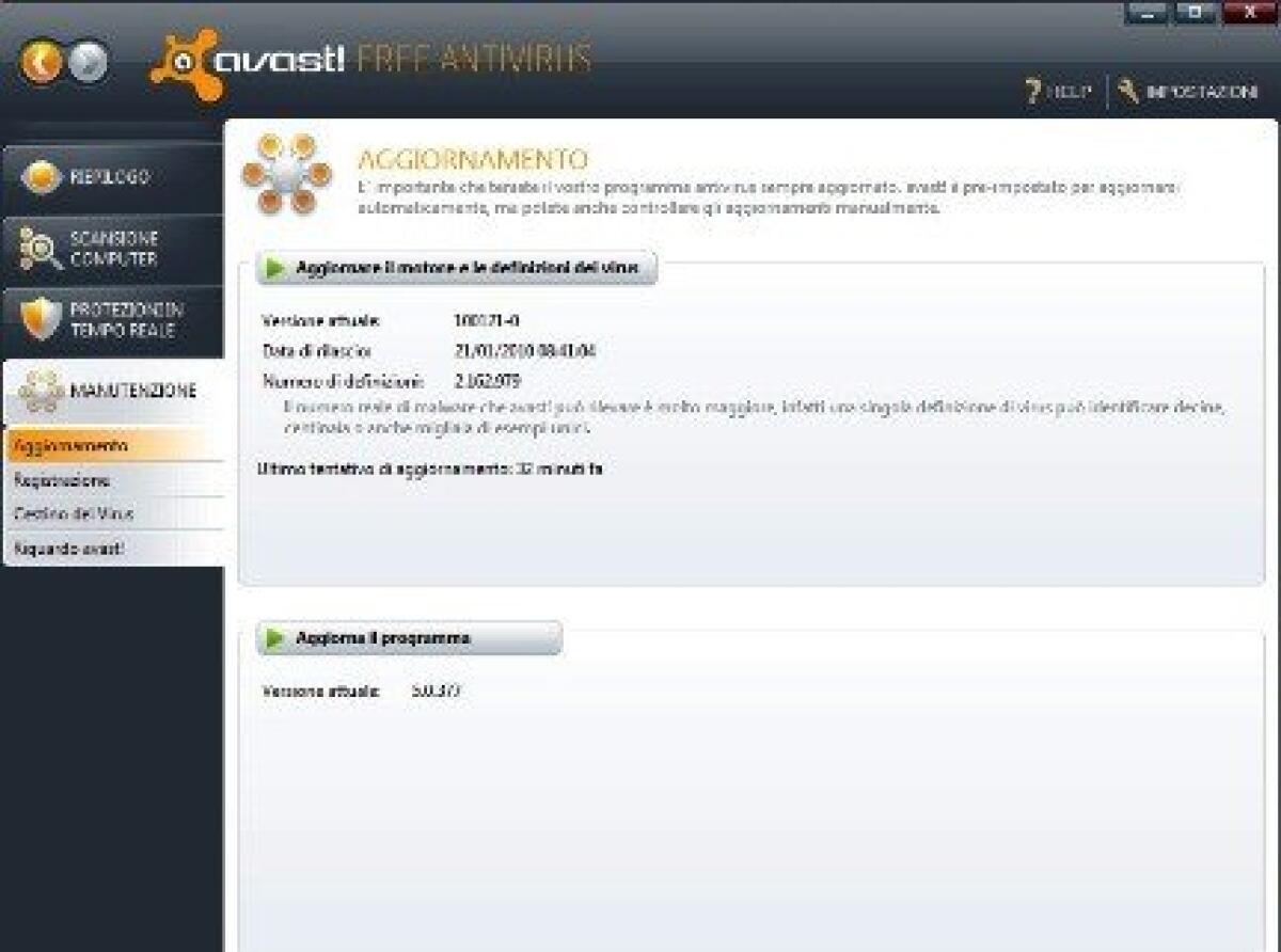 Avast Antivirus 5: download della versione italiana - 